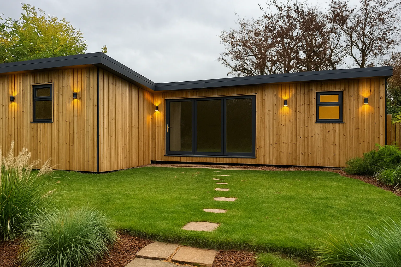 LouMil craftsmen constructing a bespoke garden building